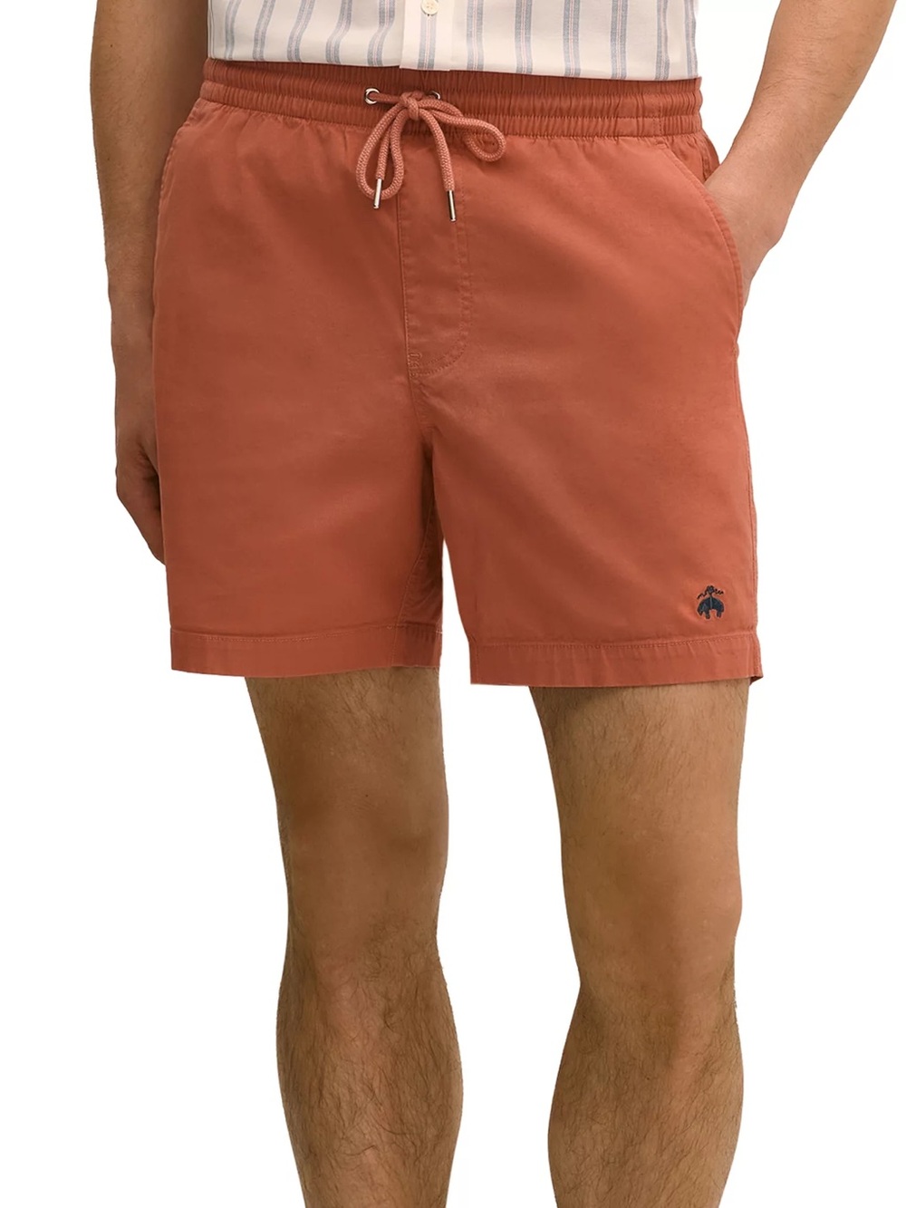 Brooks Brothers Mens Drawstring Cotton Blend Shorts Size Large